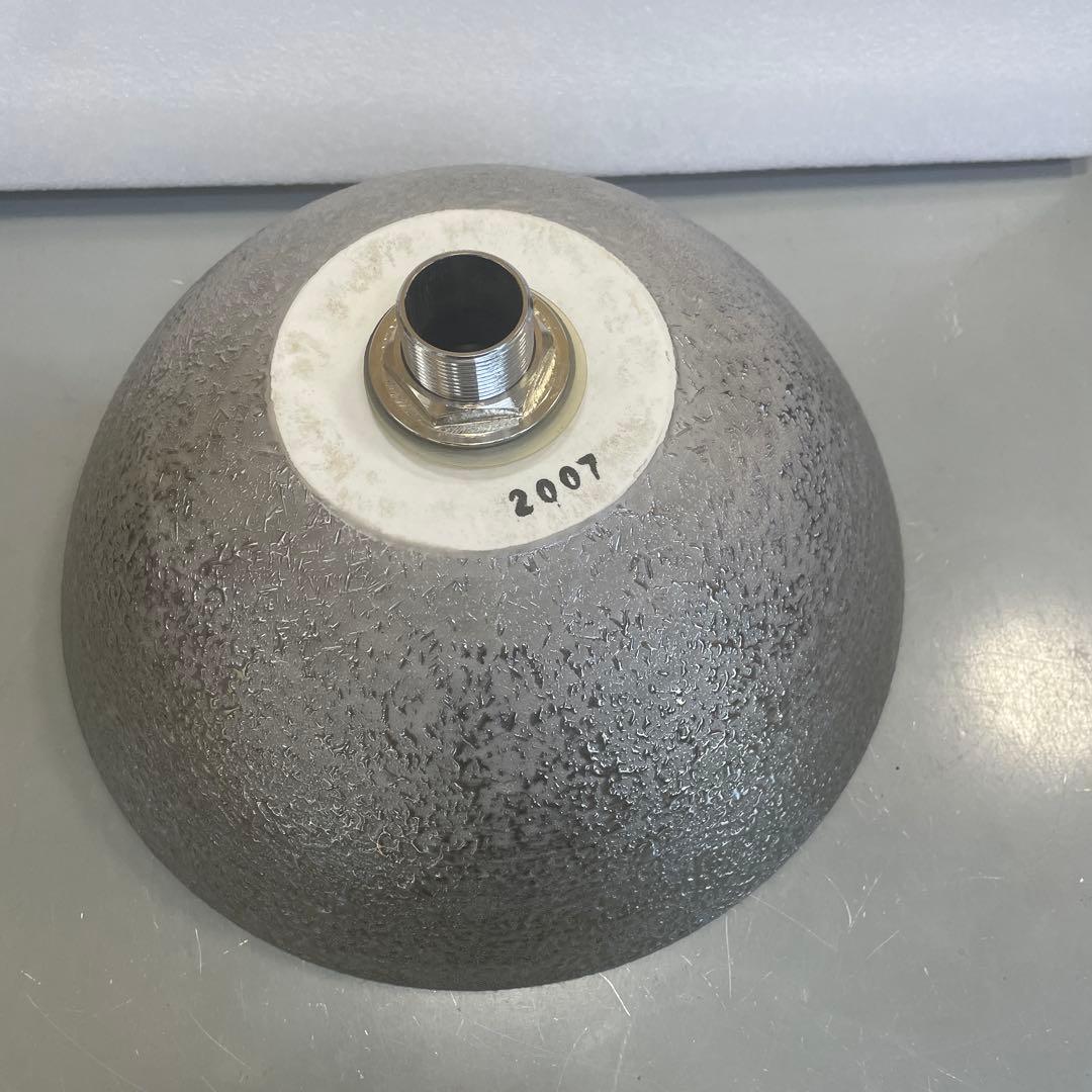 シルバー金属製？置き型手洗器ボウル 直径約28cm 排水口約3cmQW4473
