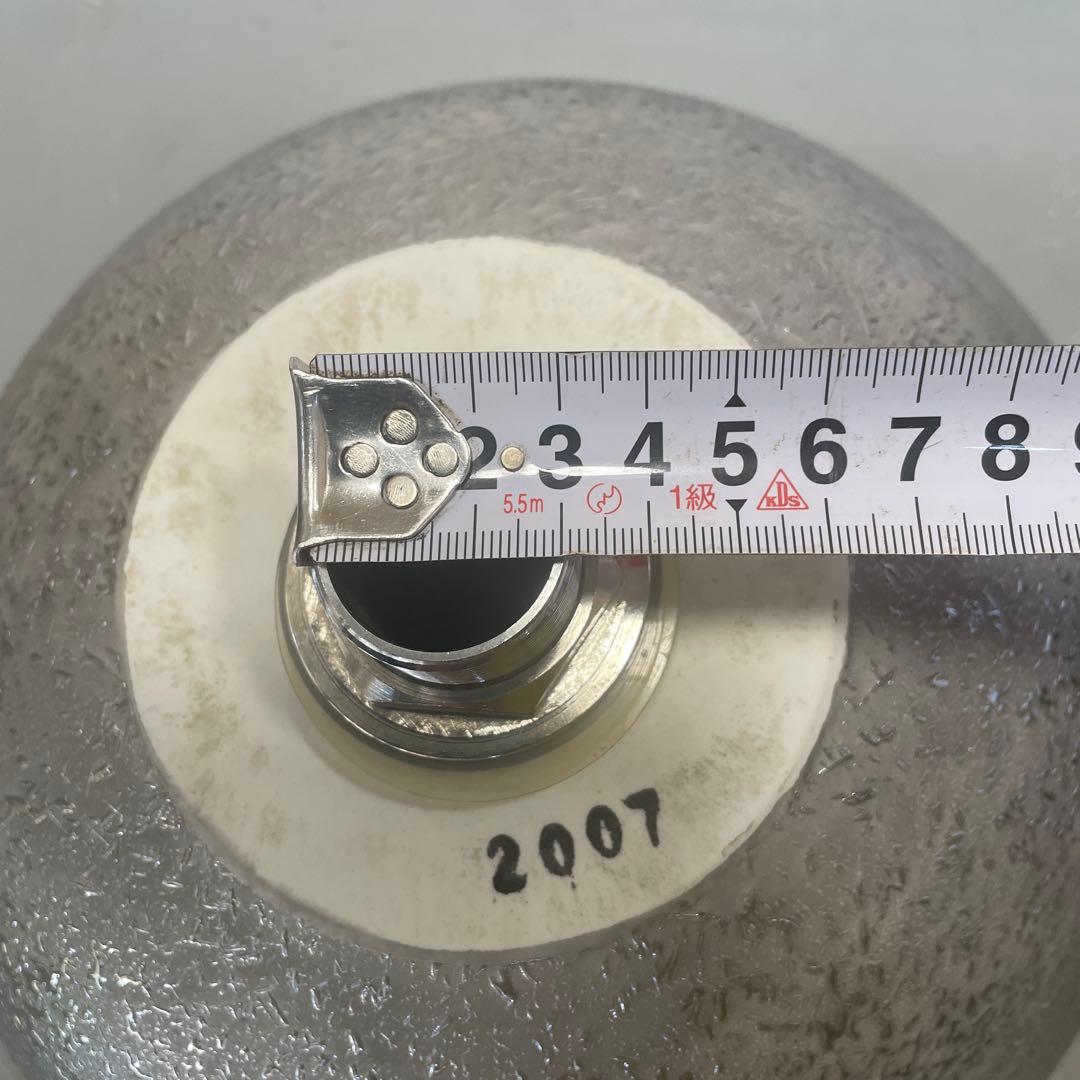 シルバー金属製？置き型手洗器ボウル 直径約28cm 排水口約3cmQW4473