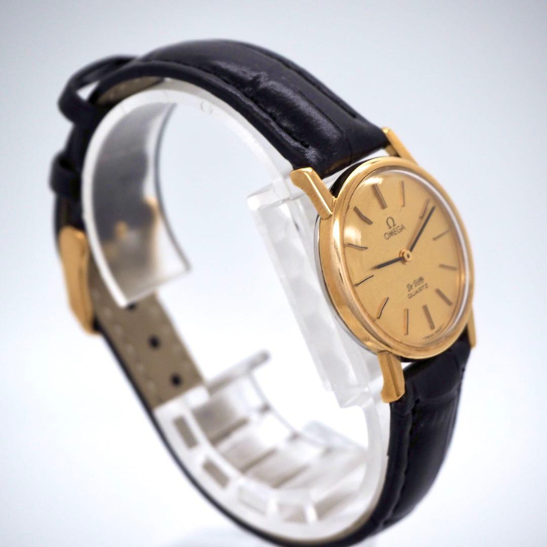 631 稼動【美品】OMEGA時計　DeVille ゴールド　レディース　デビル