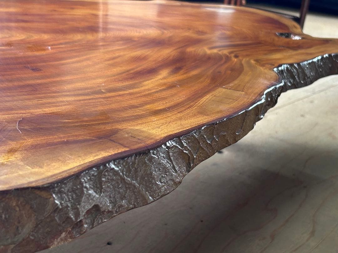 一枚板 座卓 ローテーブル 天然木 -305-