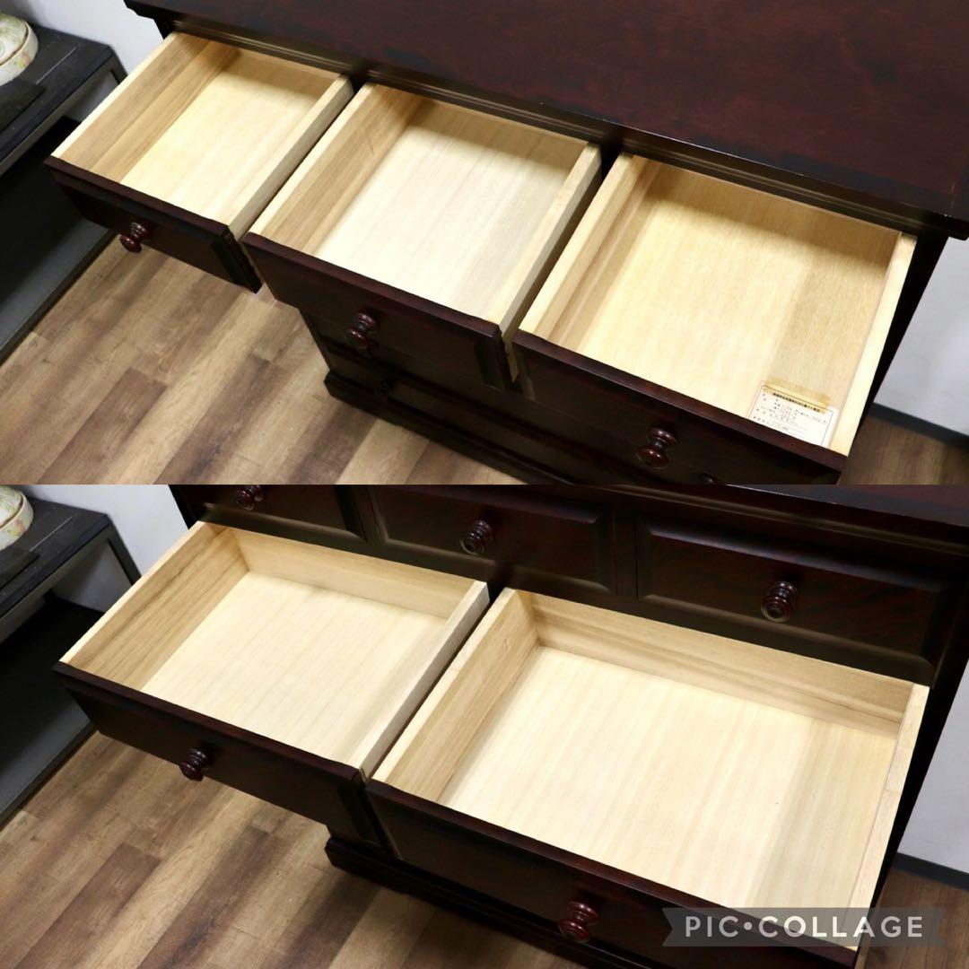 GMHS27○北海道民芸家具 6段チェスト 整理箪笥 収納家具 チェスト 樺材