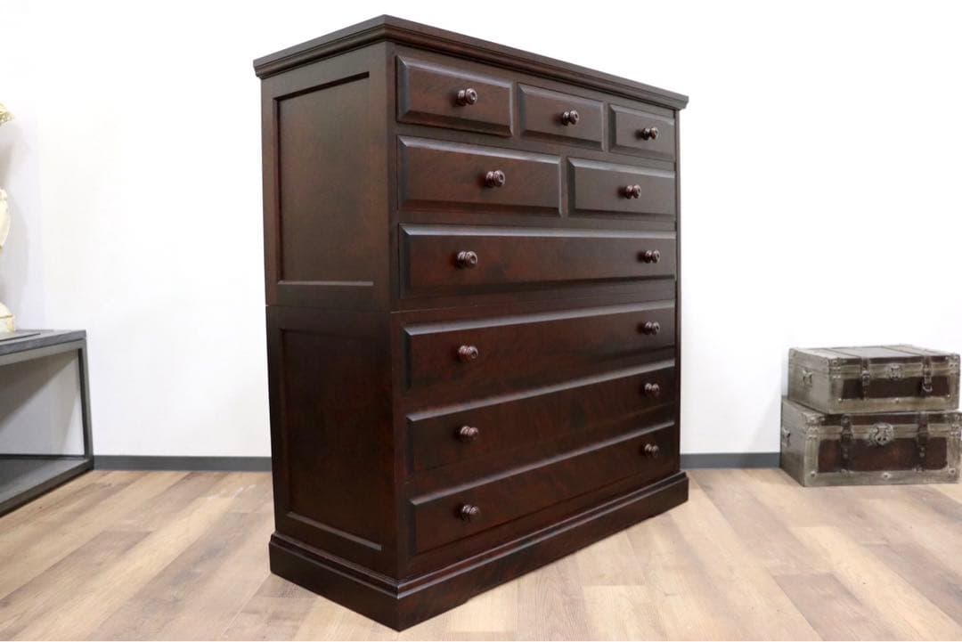 GMHS27○北海道民芸家具 6段チェスト 整理箪笥 収納家具 チェスト 樺材