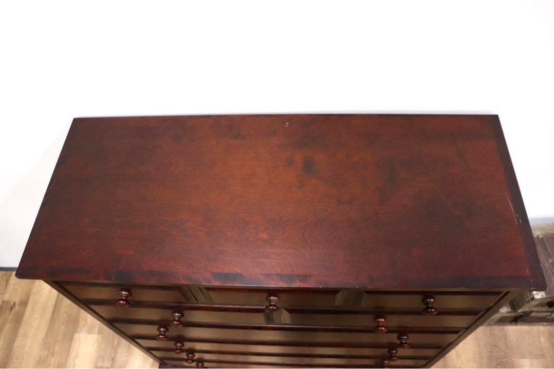 GMHS27○北海道民芸家具 6段チェスト 整理箪笥 収納家具 チェスト 樺材