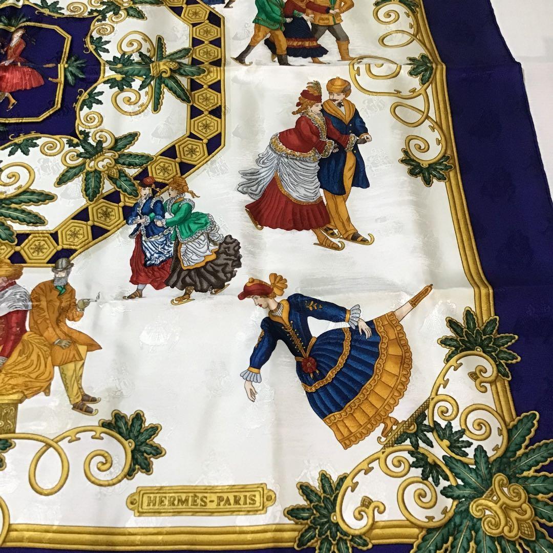 111998 エルメス HERMES スカーフ 冬の愉しみ カレ90 新品