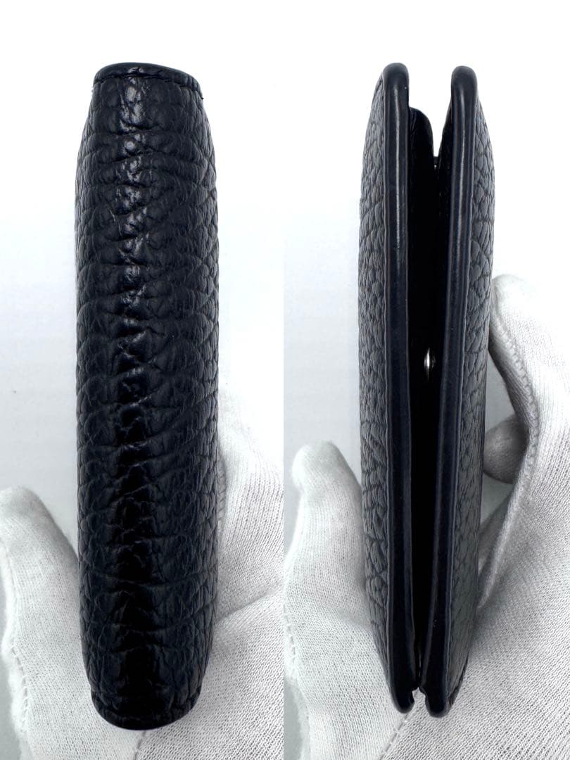 【美品】マルジェラ 4ステッチ 二つ折り財布 バイフォールド ポッパーウォレット