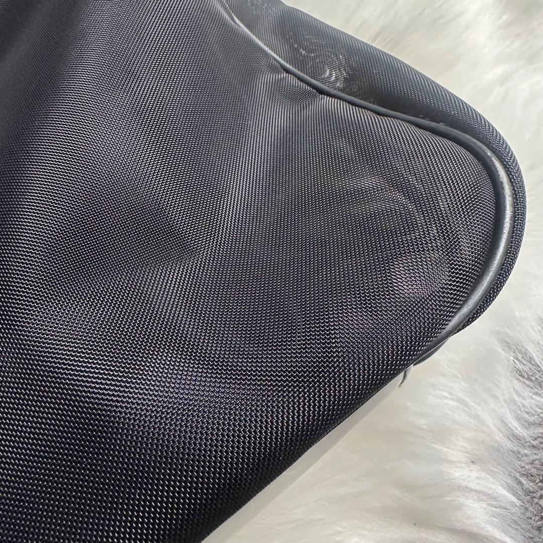 グッチ　ブラック　メッシュ　トートバッグ バンブー　ハンドル　A4可