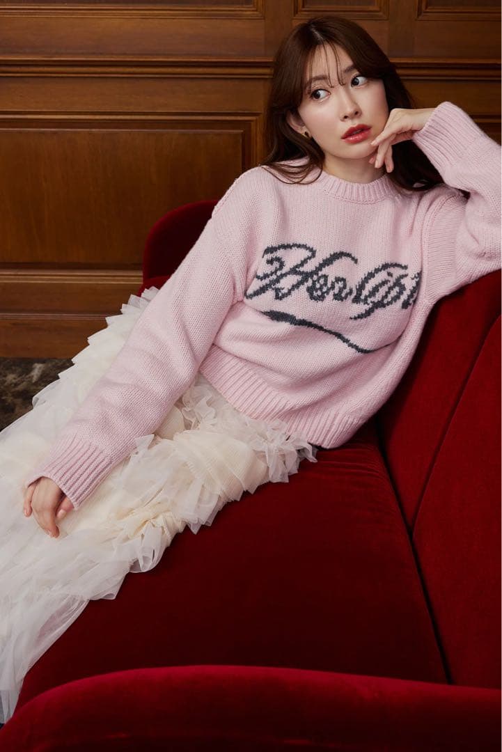 【大人気即完売品！】Loved one Logo Jacquard Knit