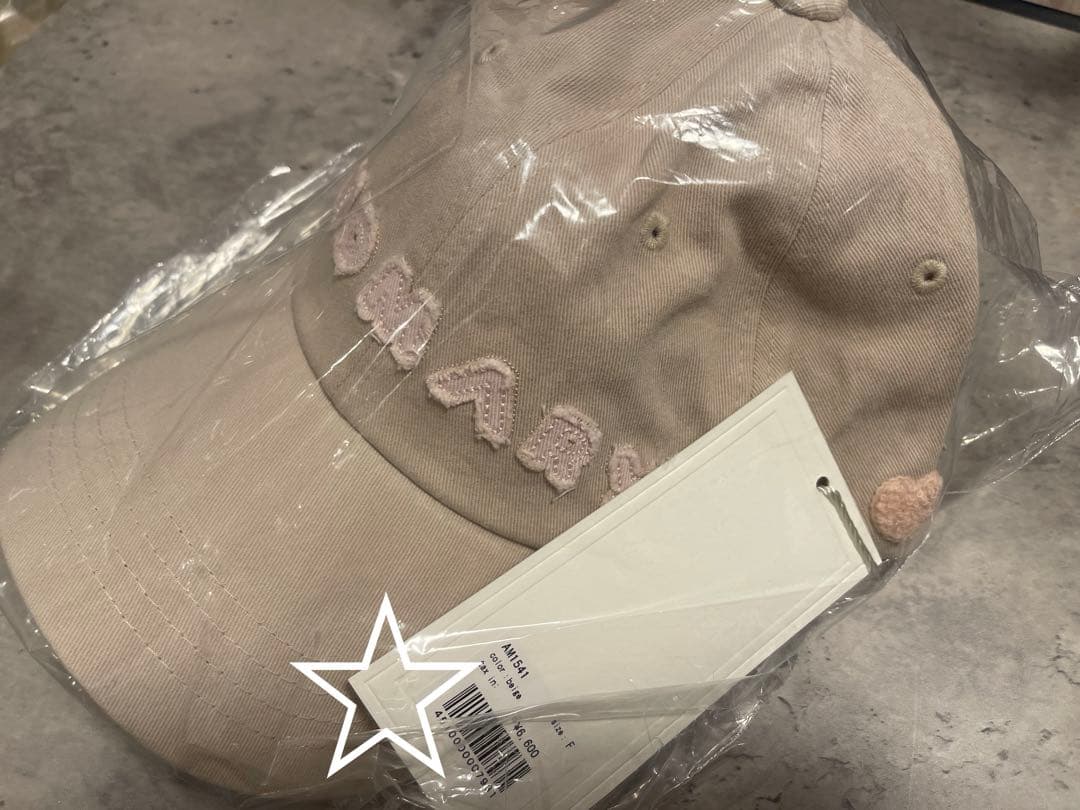 andmary アンドマリー Mary logo cap beige