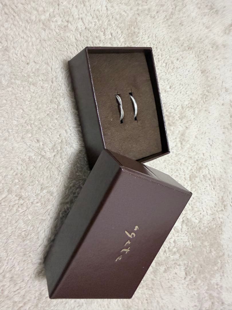 極美品　agete シルバーバーリング 15号 購入証明書付き