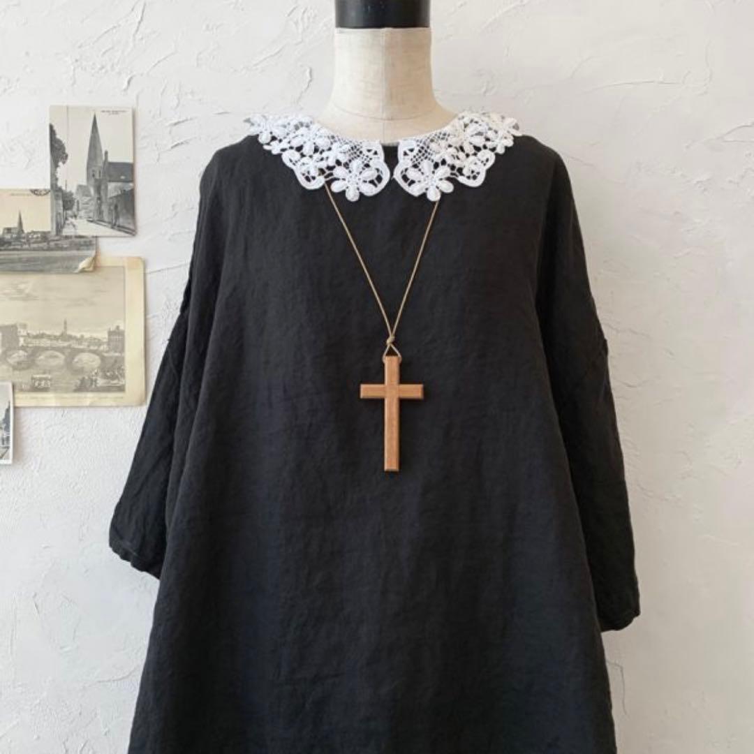 専用　レース襟のタンクトップ.作家様カゴバッグ2点