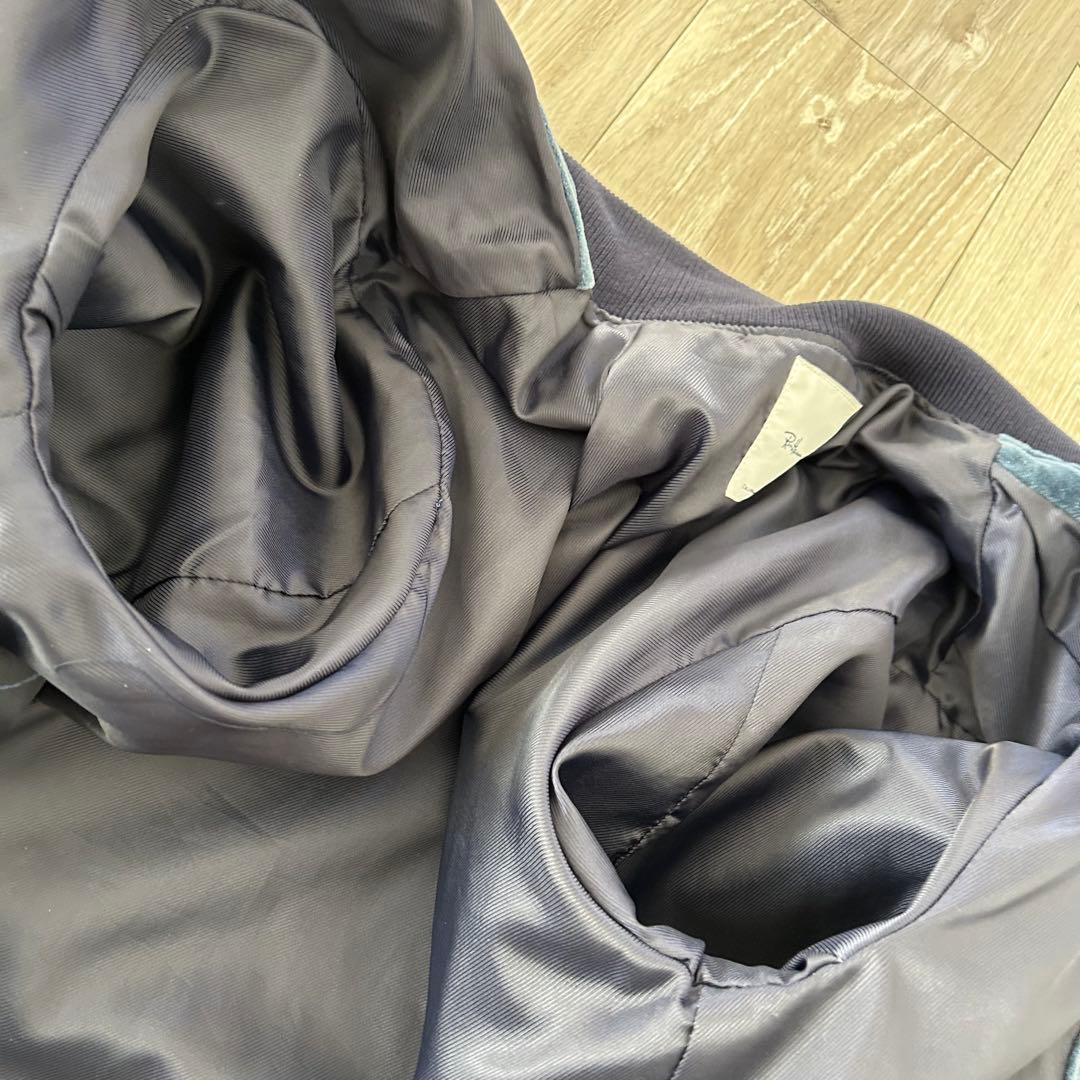 Ron Herman ベロア ベルベット MA1 フライトジャケット M 紺