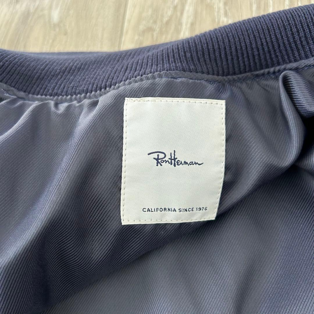 Ron Herman ベロア ベルベット MA1 フライトジャケット M 紺