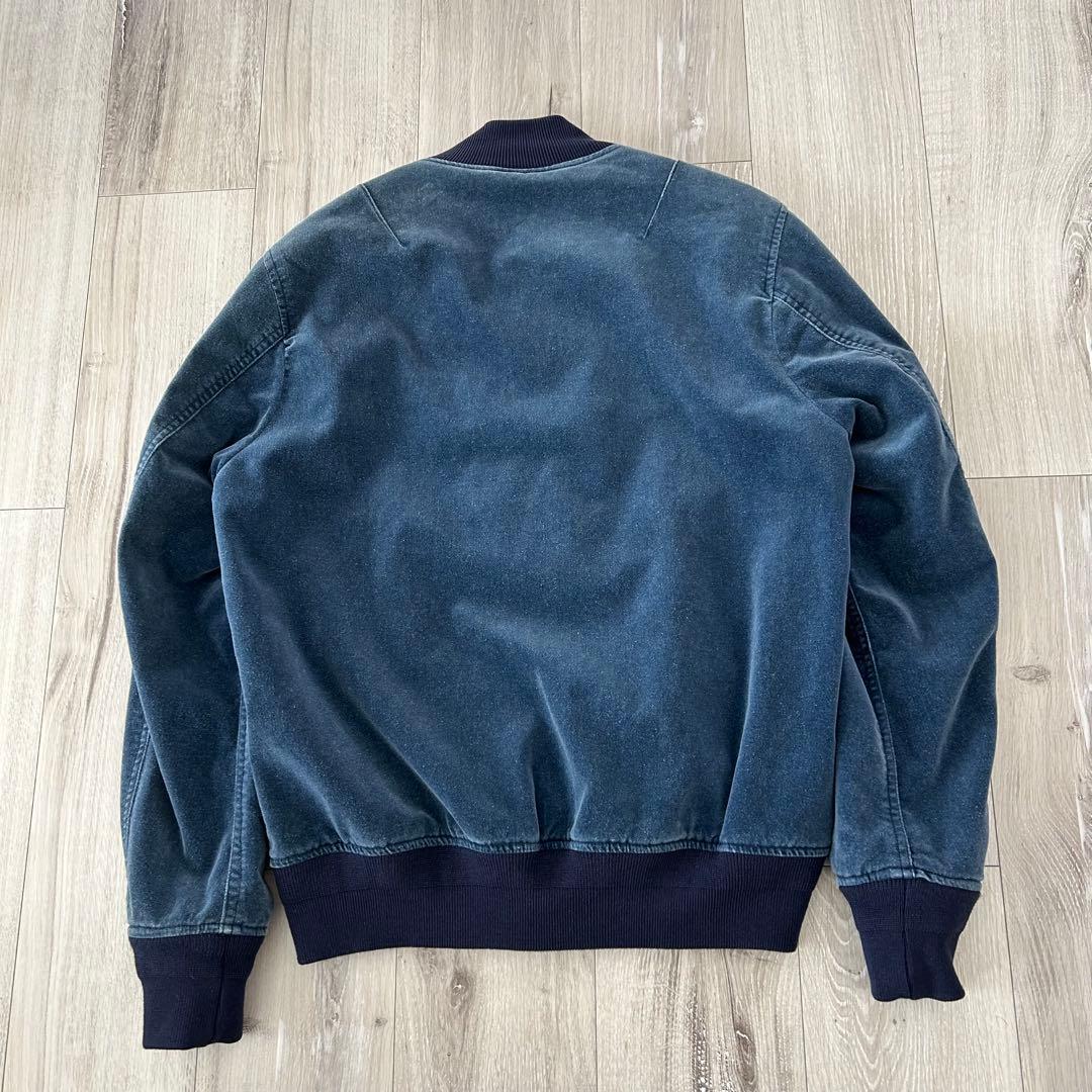 Ron Herman ベロア ベルベット MA1 フライトジャケット M 紺