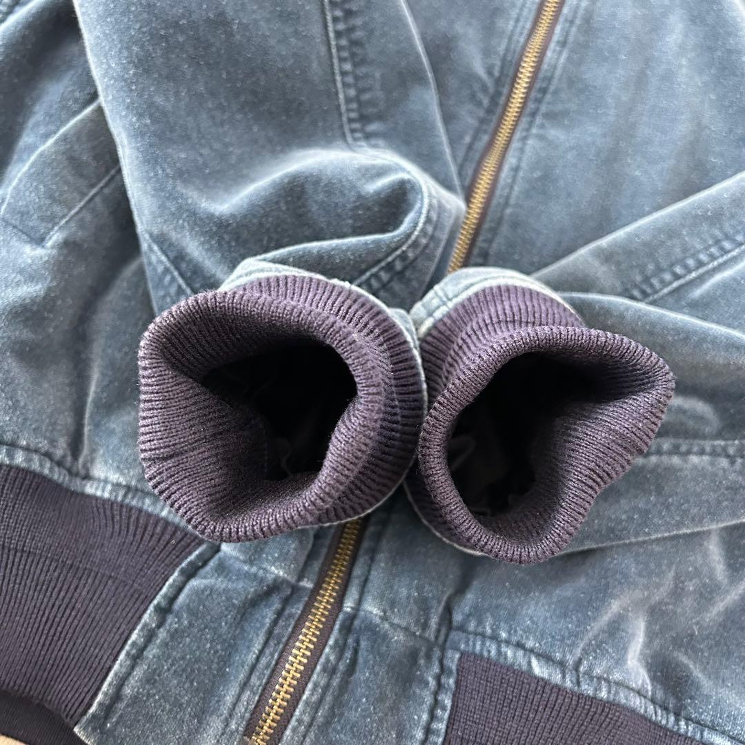 Ron Herman ベロア ベルベット MA1 フライトジャケット M 紺