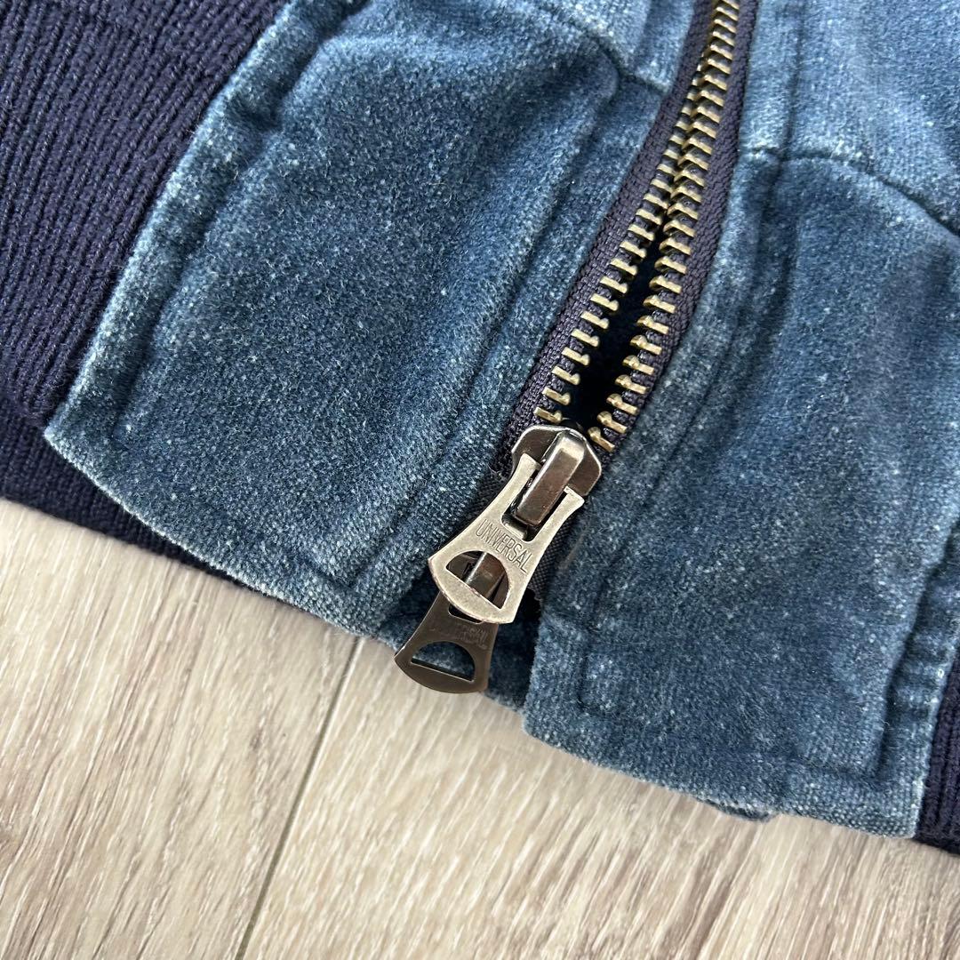 Ron Herman ベロア ベルベット MA1 フライトジャケット M 紺