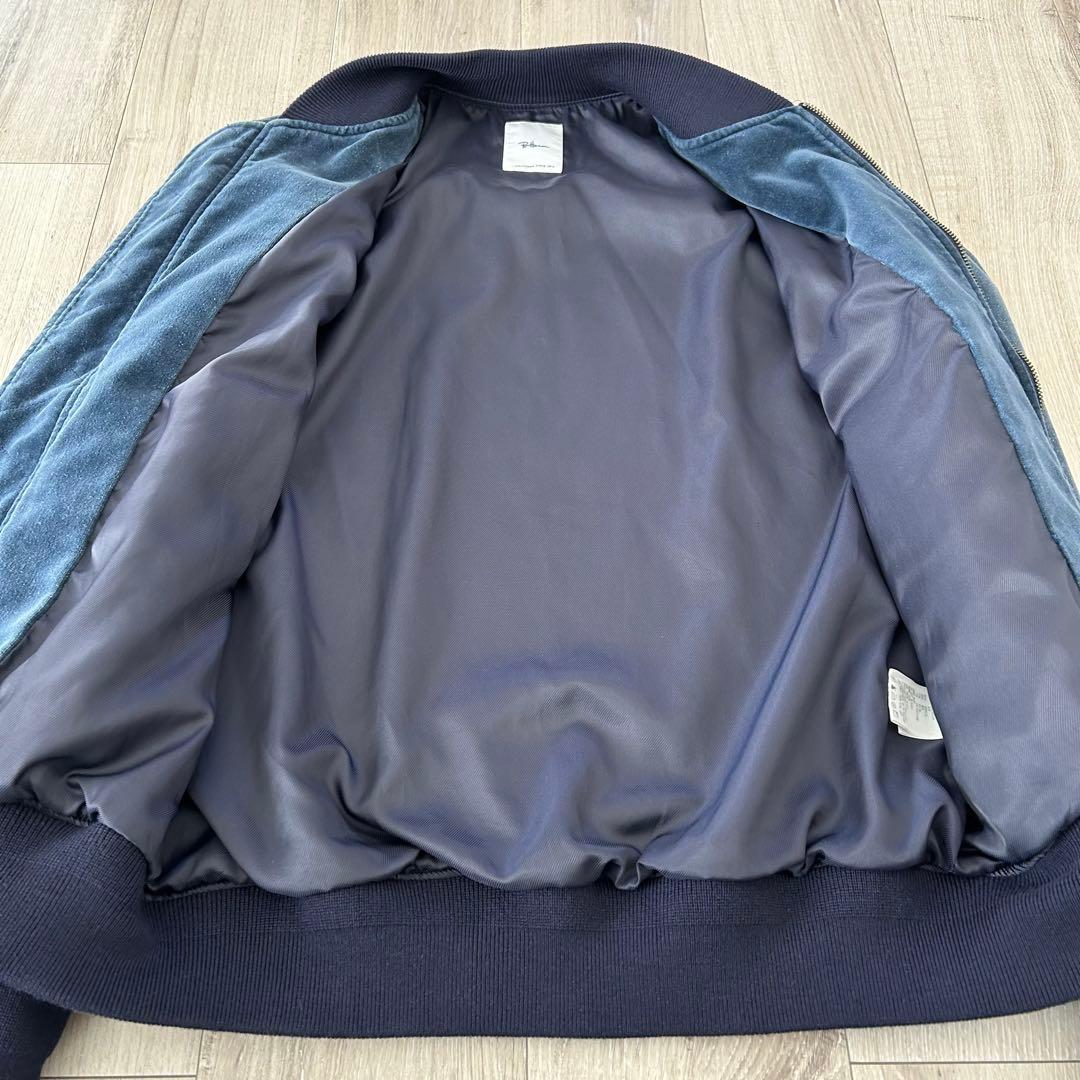 Ron Herman ベロア ベルベット MA1 フライトジャケット M 紺