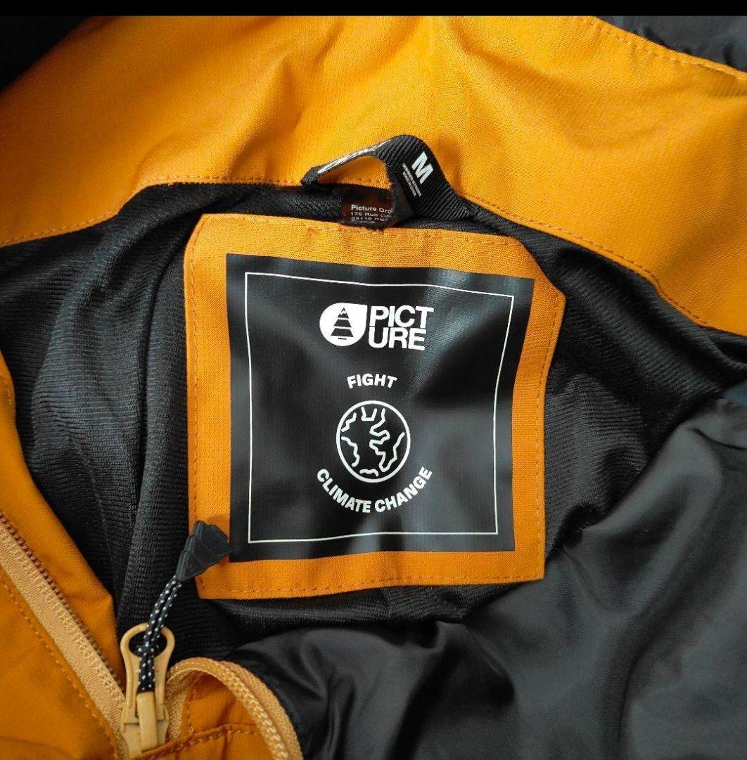ピクチャー　スノーボードウェア上下セット メンズ 黒 オレンジ