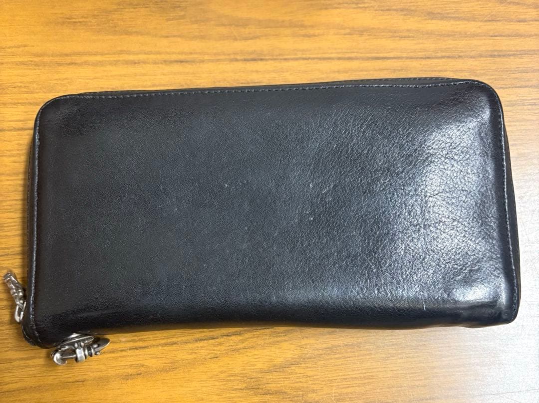 クロムハーツ 3セメタリークロスパッチ レックウォレット ラウンドファスナー