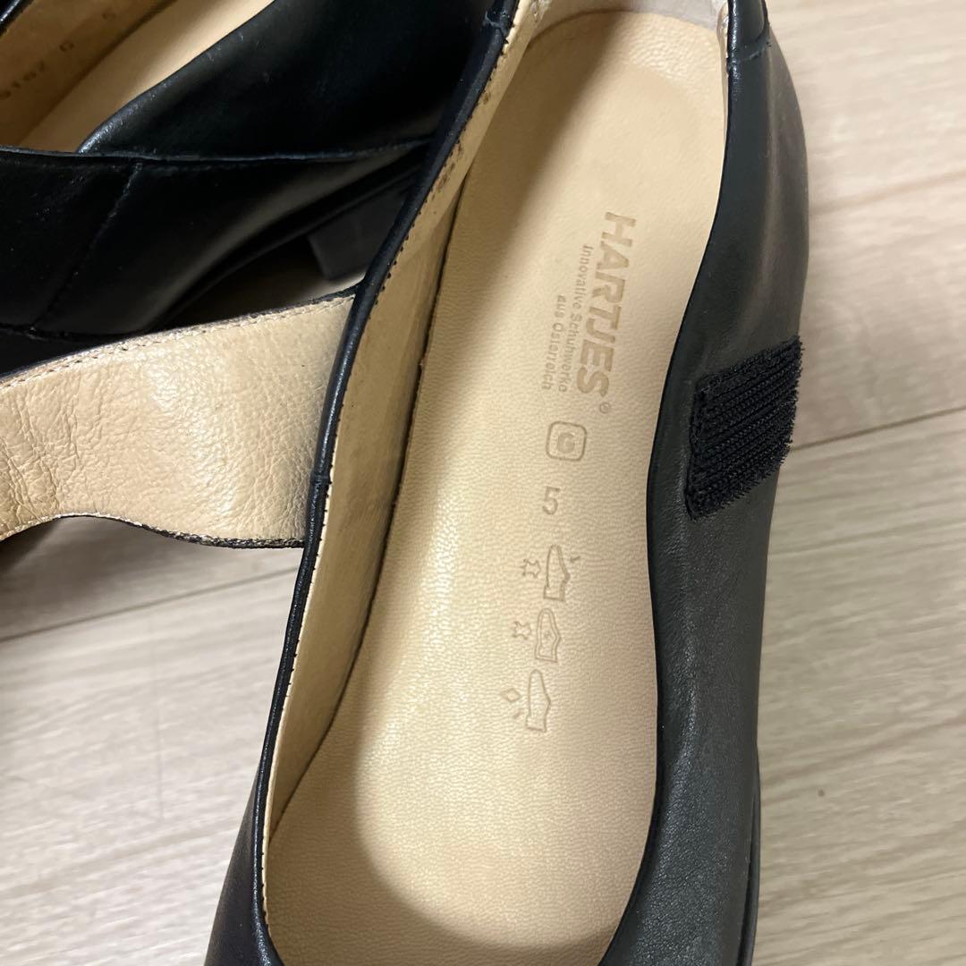 新品未使用！HARTJES ハーティエス 本革ストラップコンフォートパンプス24