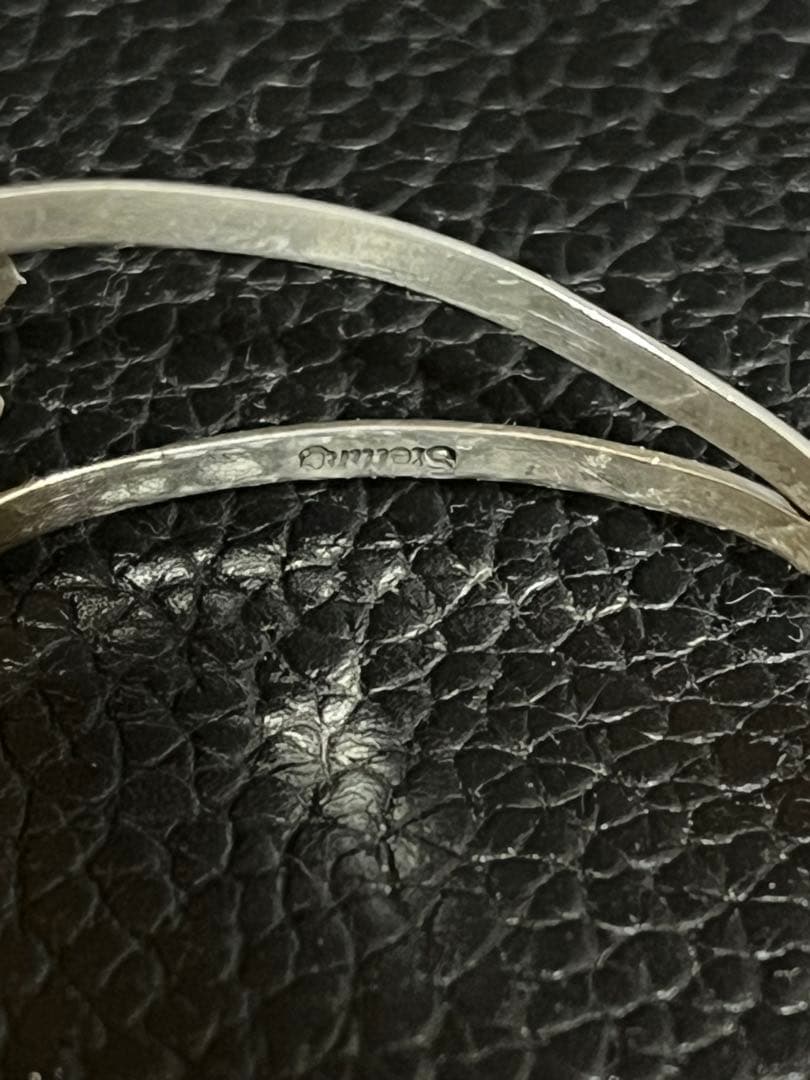 ナバホ族 STERLING ターコイズ バングル Jan Mariano 作