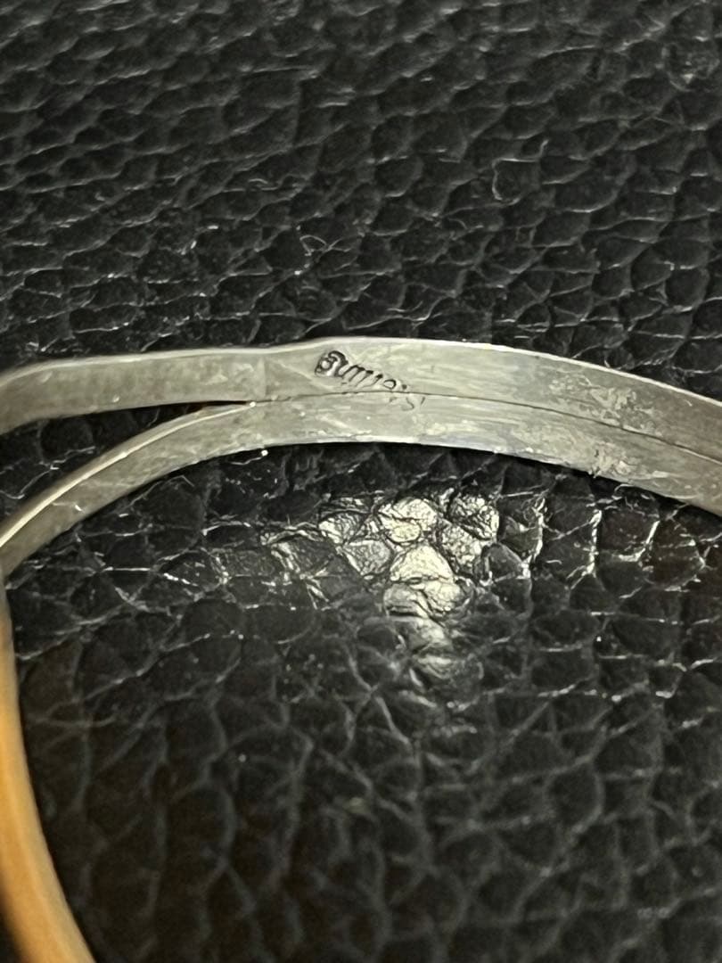 ナバホ族 STERLING ターコイズ バングル Jan Mariano 作