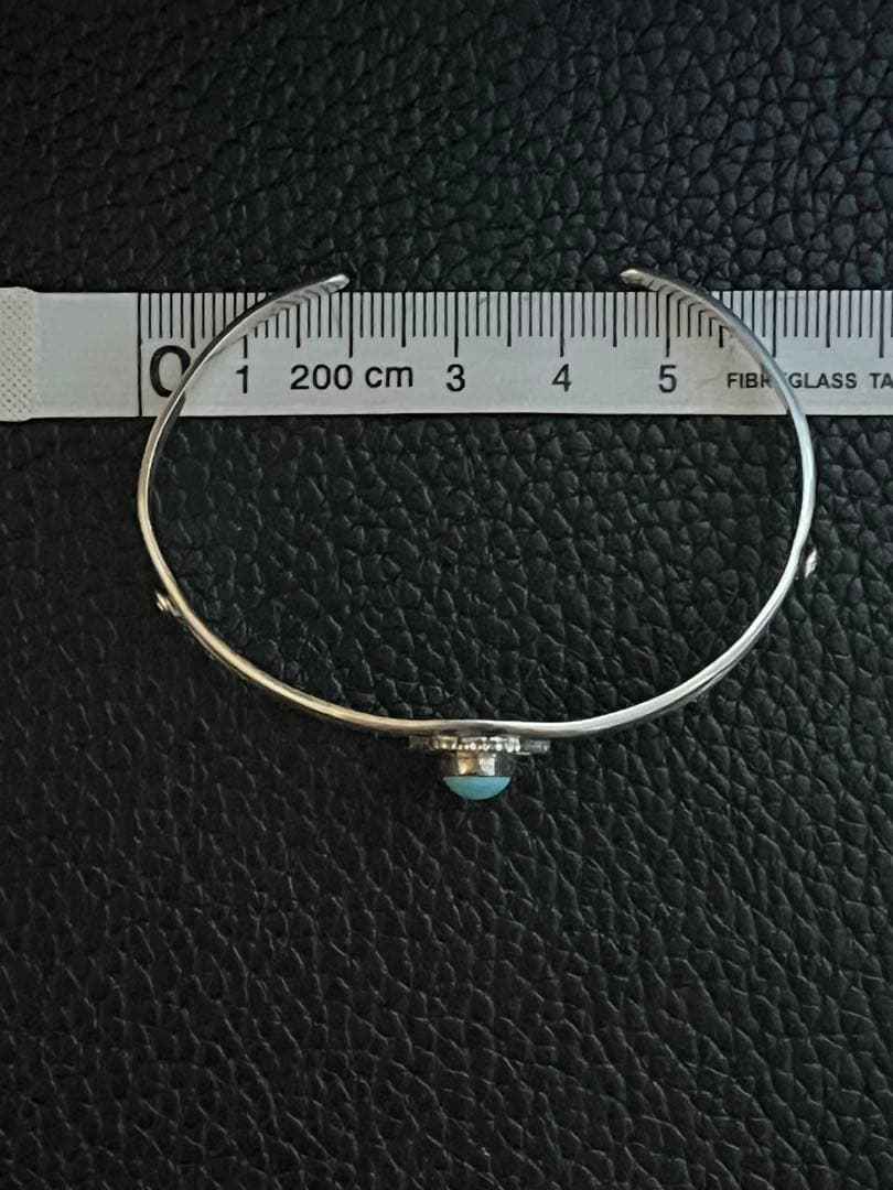 ナバホ族 STERLING ターコイズ バングル Jan Mariano 作
