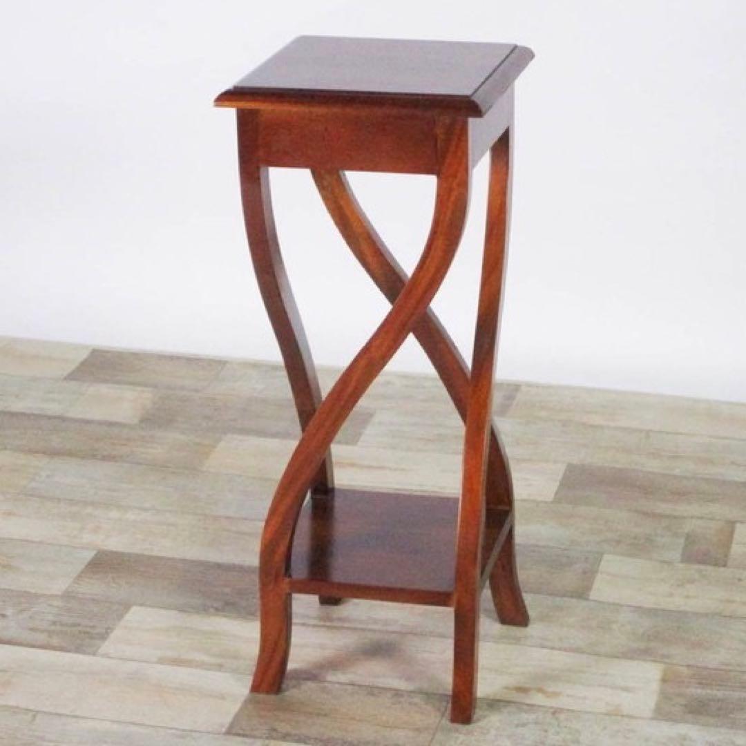 H新品 アジアン イニュルスタンド 花台 フラワースタンド 棚 電話台 花瓶置き