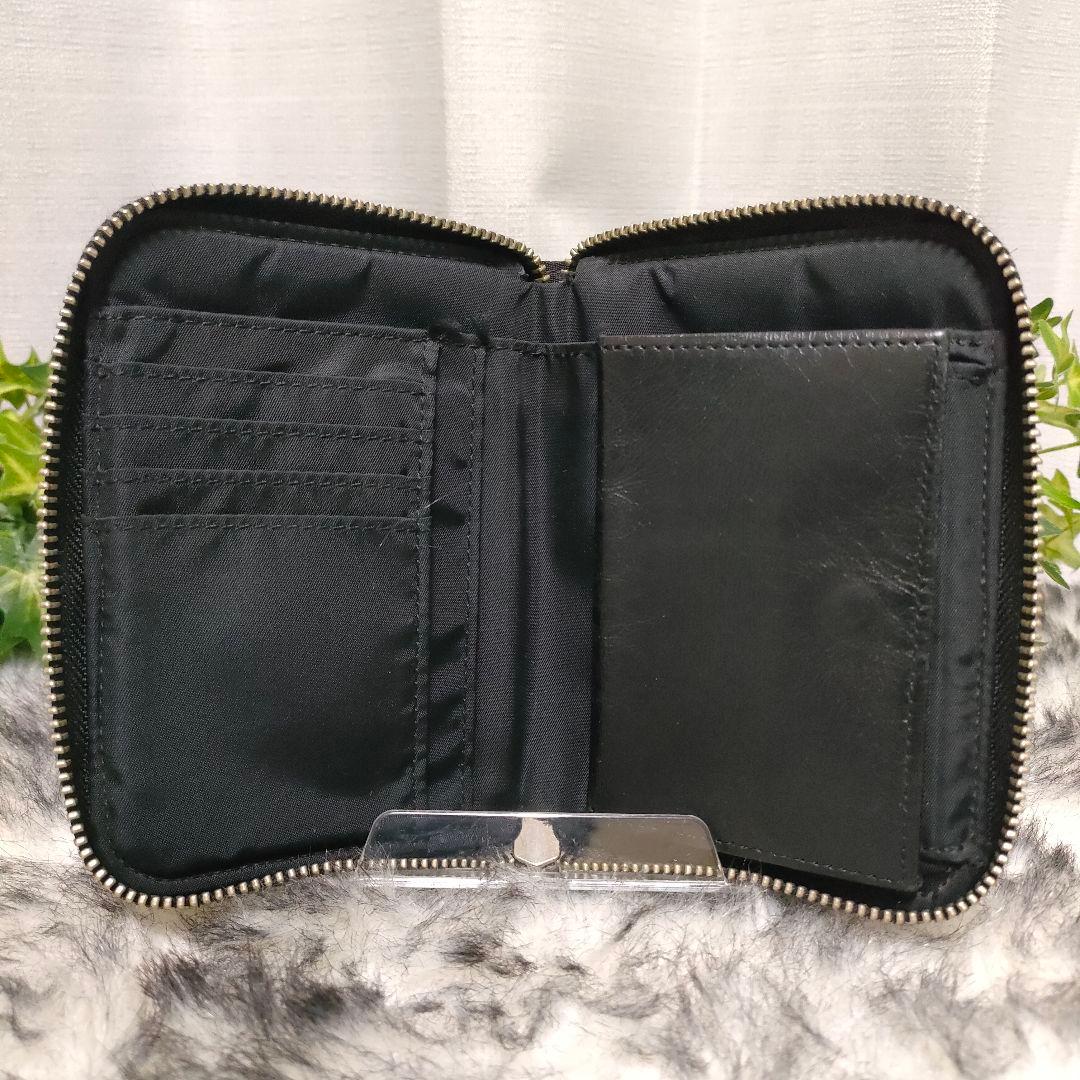 PORTER 財布 ラウンド ブラック ポーター 2つ折り財布 リフト ナイロン