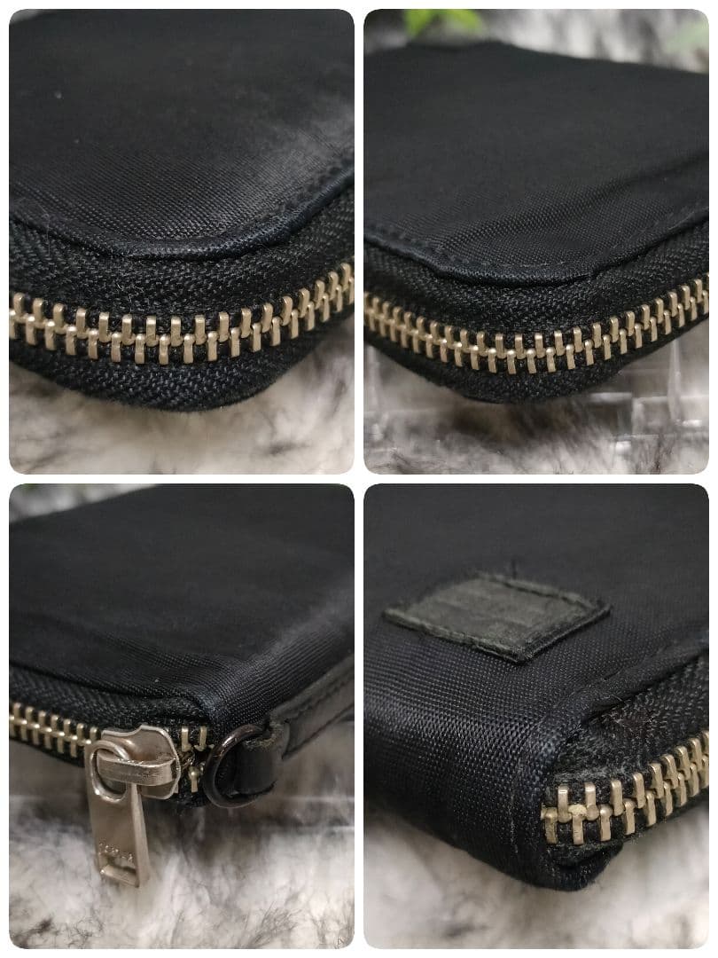 PORTER 財布 ラウンド ブラック ポーター 2つ折り財布 リフト ナイロン