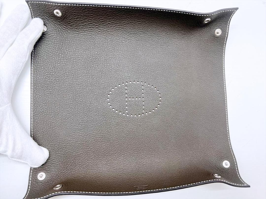 美品　エルメス　ヴィドポッシュ　ミーズ　エ　ルランス　小物入れ　25ｃｍ　Ｙ