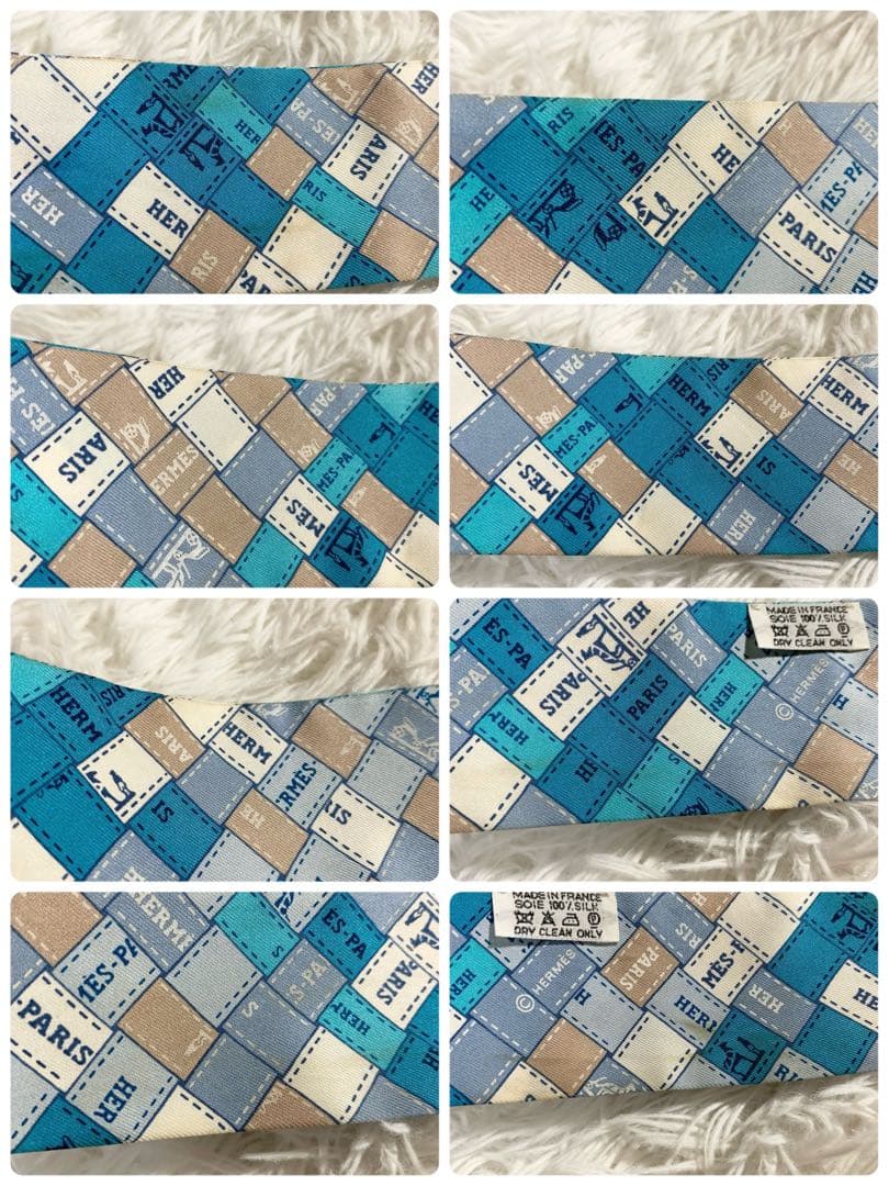 HERMES　エルメス　ボルデュックチェック　Bolduc au Carre