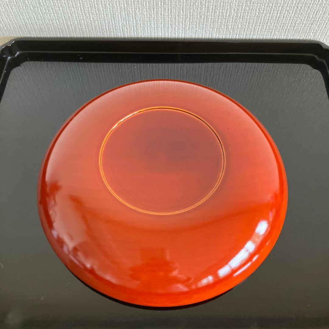 飛騨春慶　飛騨高山 春慶塗 鉄鉢6号 天然木　中山漆器　5客