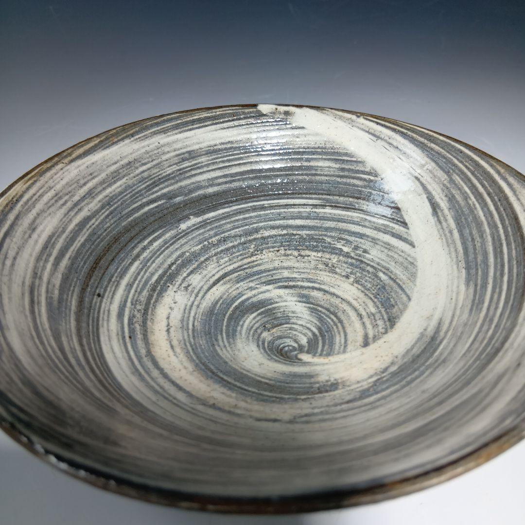 値下げ茶道具　13代太郎右衛門(本人)作　唐津　 絵刷毛目平茶碗　共箱　美品