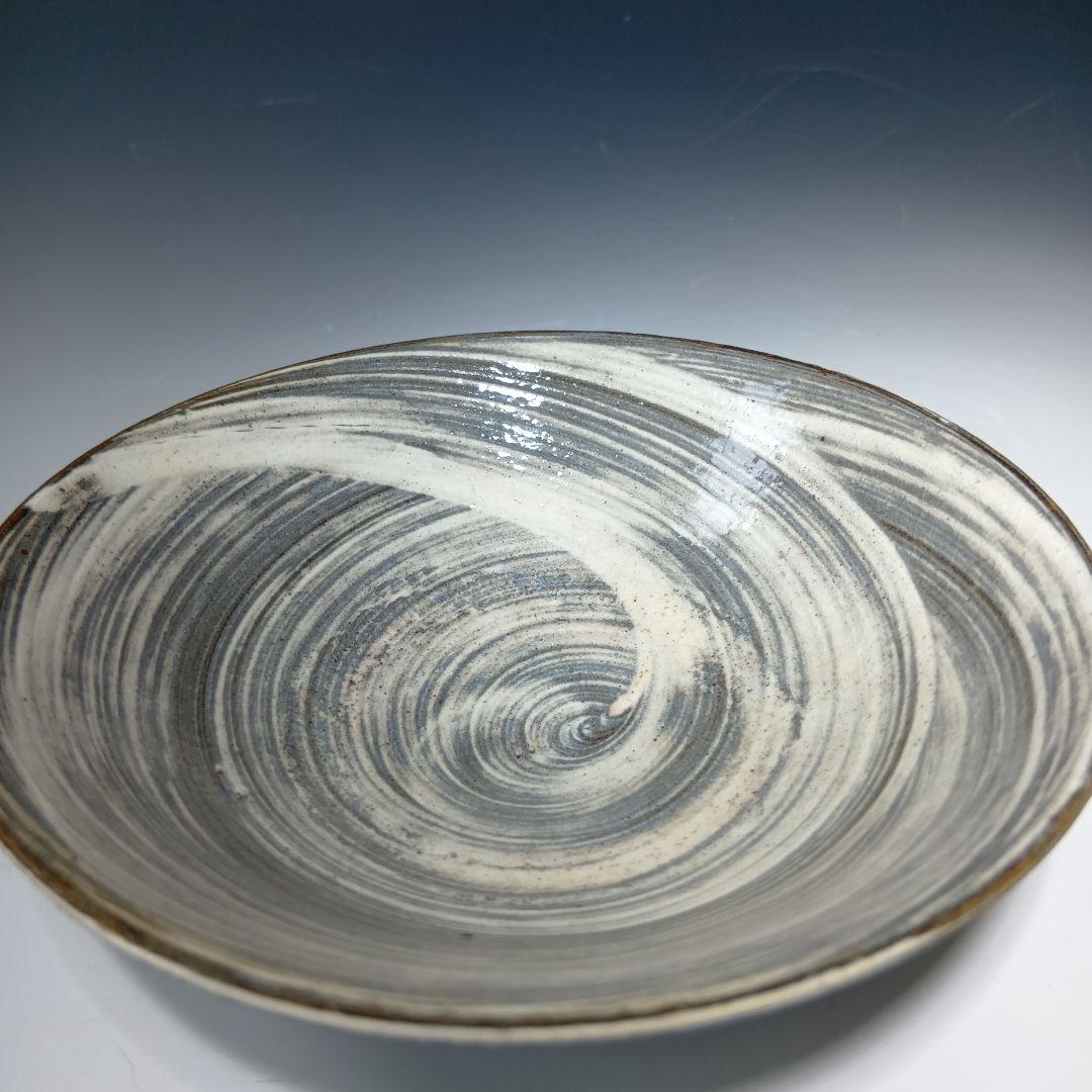 値下げ茶道具　13代太郎右衛門(本人)作　唐津　 絵刷毛目平茶碗　共箱　美品