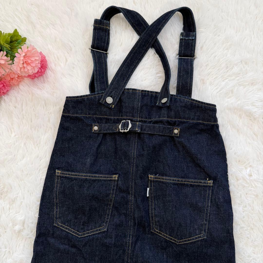 ETRE TOKYO EDWINコラボ　サロペットスカート　デニム　スリット