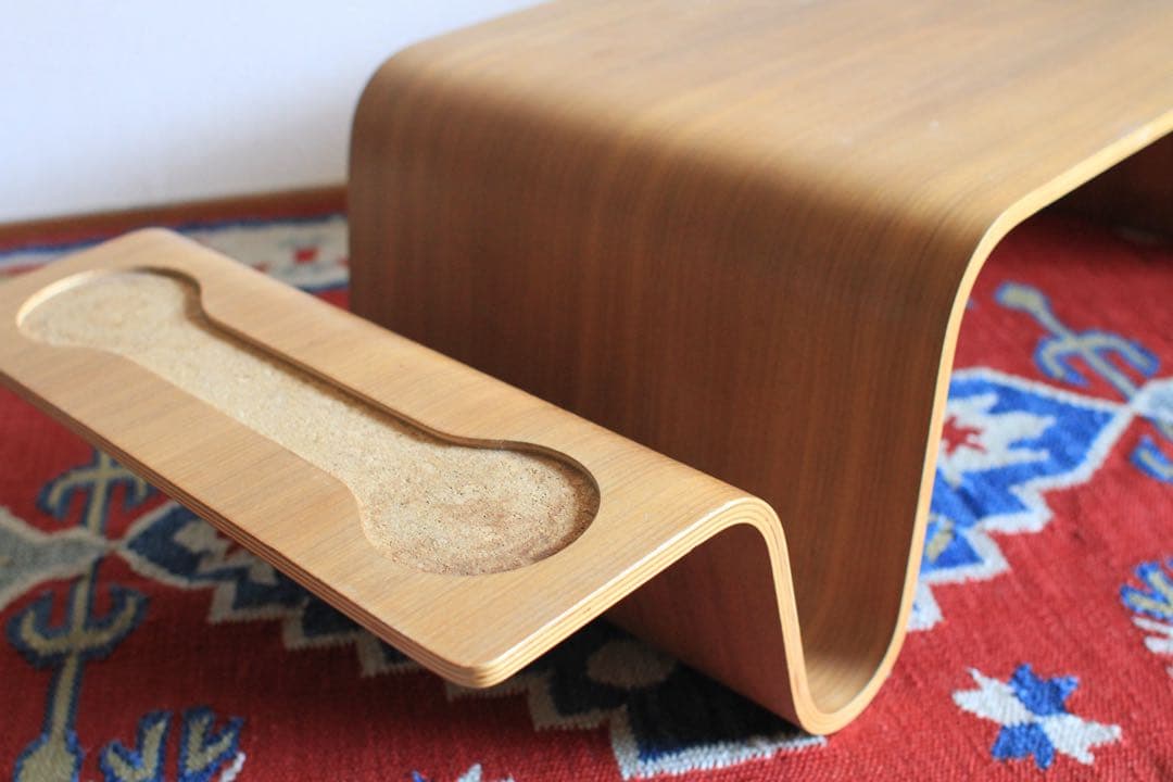 Offi オーバーラップトップトレイ　ウォルナット材