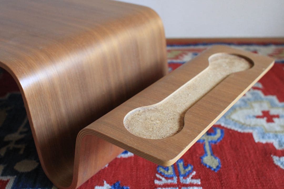 Offi オーバーラップトップトレイ　ウォルナット材