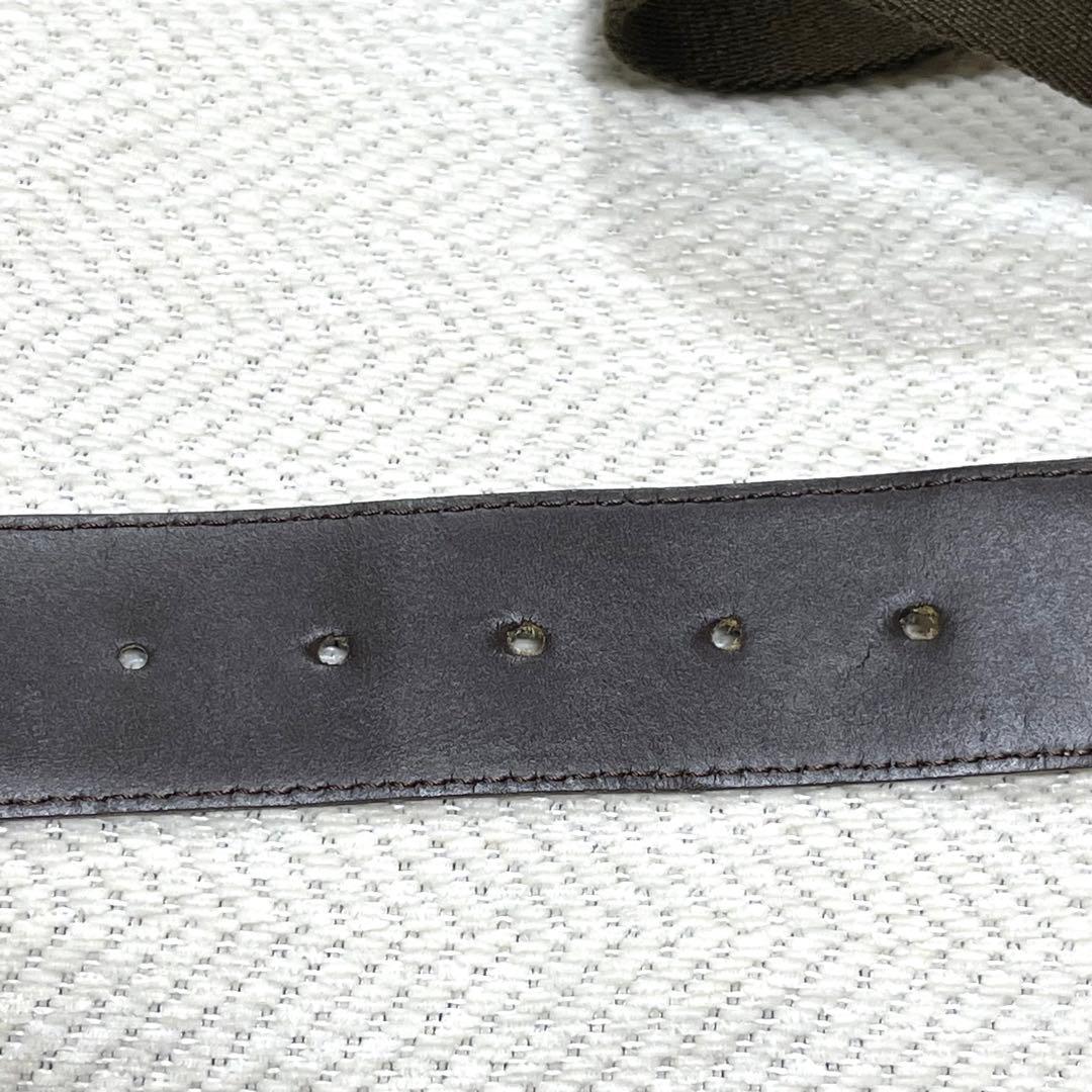 美品 BURBERRY バーバリー イタリア製 ベルト ノバチェック ナイロン