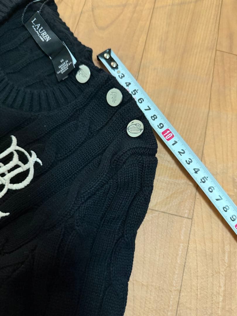 Polo ラルフローレン ケーブルニットセーターブラック