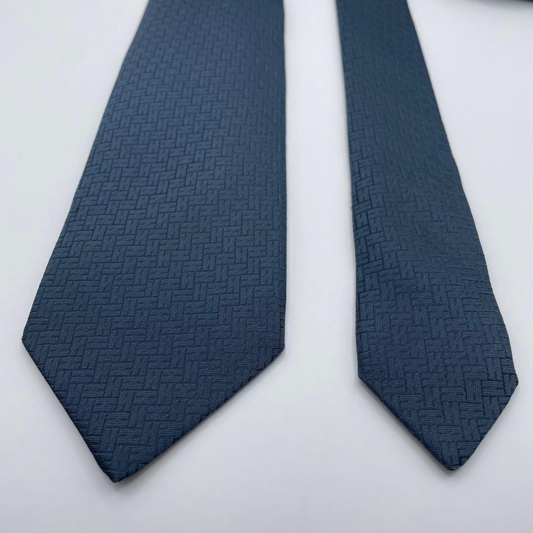 ✨極美品✨HERMES ネクタイ 近年モデル H柄 H織 ファソネ 高級シルク