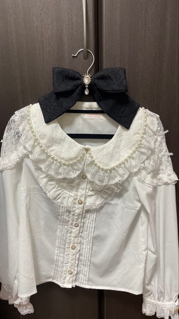 LIZ LISA ブラウス　ラッフルサスペンダー付スカート