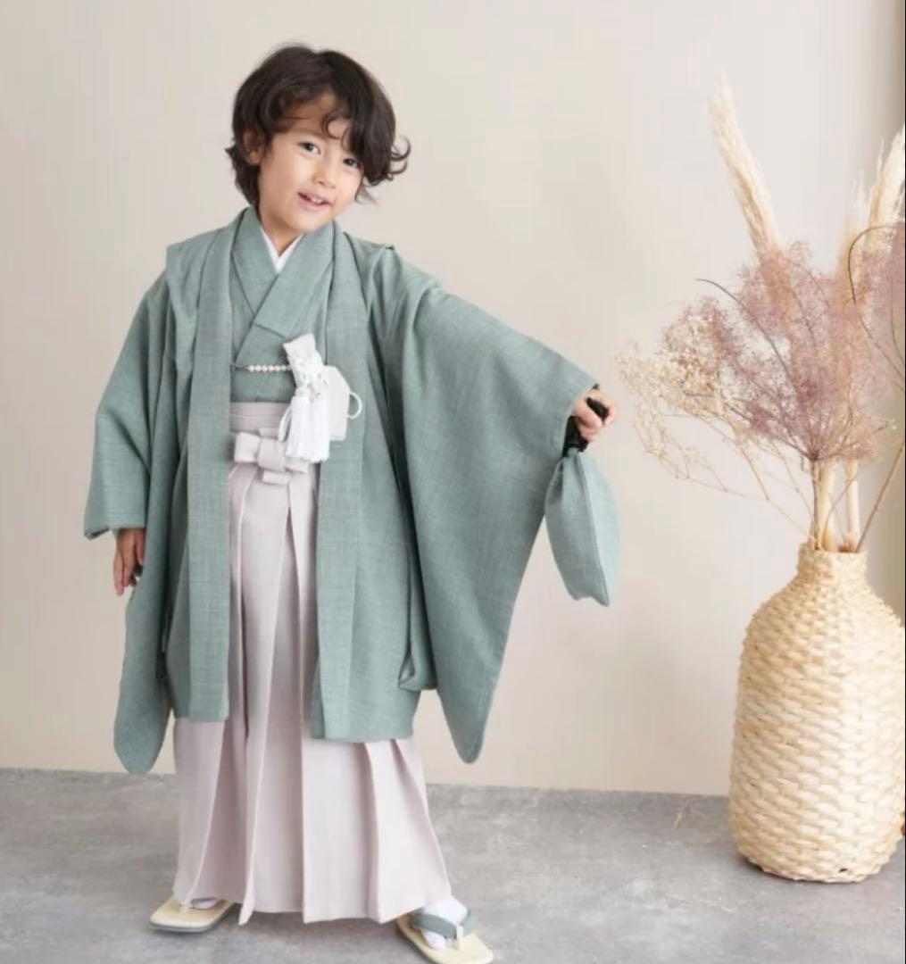 utatane★ウタタネ★七五三 男の子 袴 グリーン★1回着用