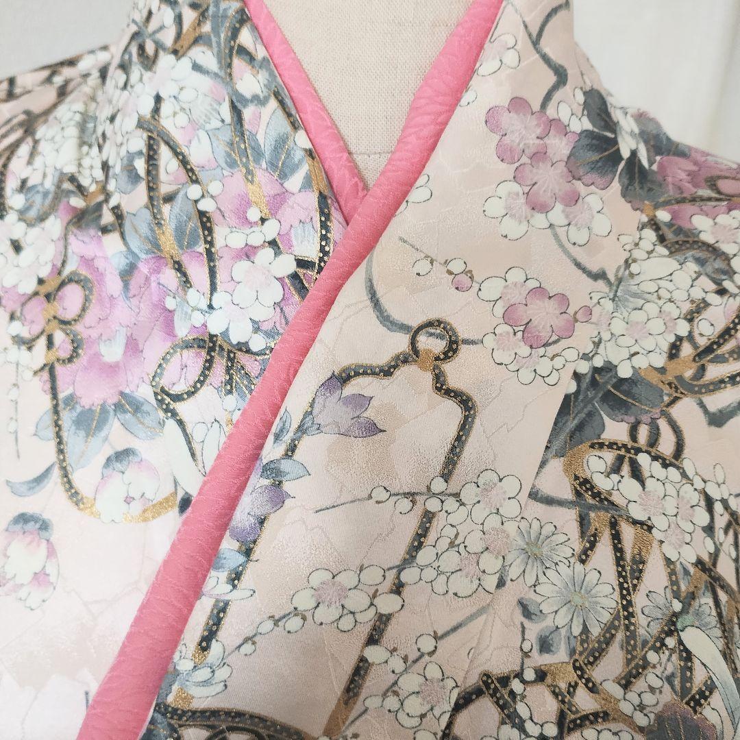 成人式正絹振袖フルセット　ベビーピンク　豪華　華やか　清楚　姫系　可愛い