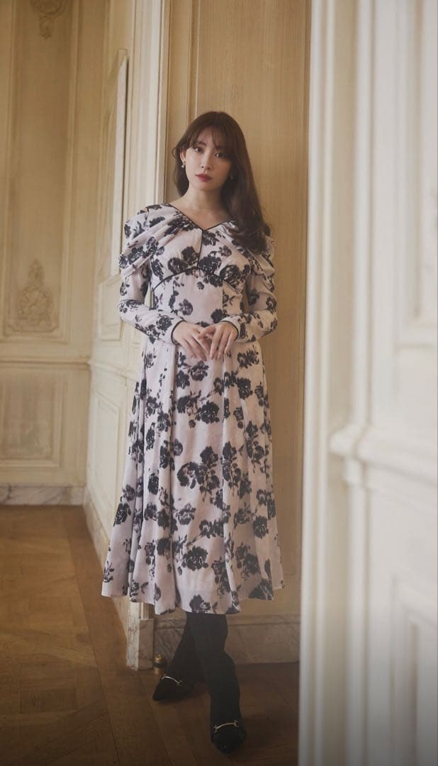 ワンピース herlipto Winter Rose Dress