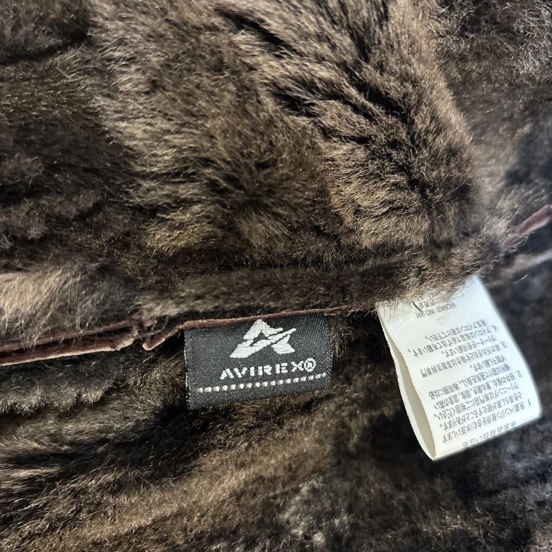 Avirex ブラウンレザージャケット L