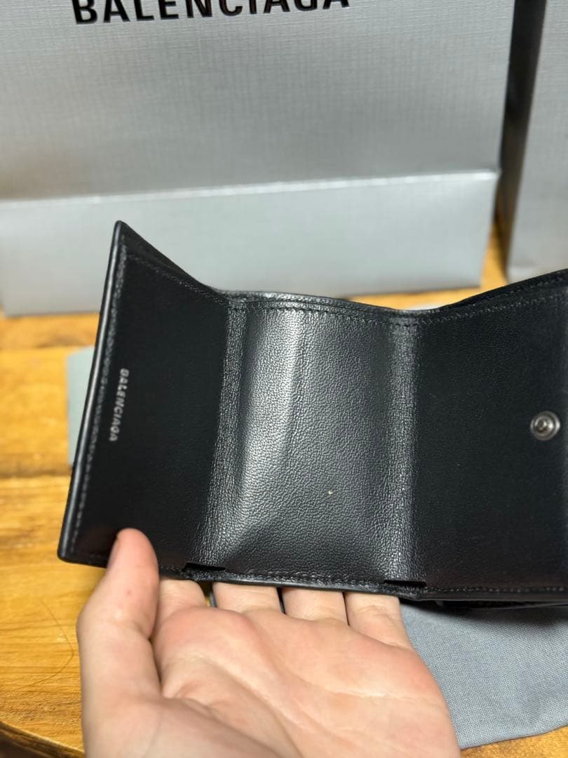 BALENCIAGA 財布 アワーグラス クロコダイルレザー 三つ折り