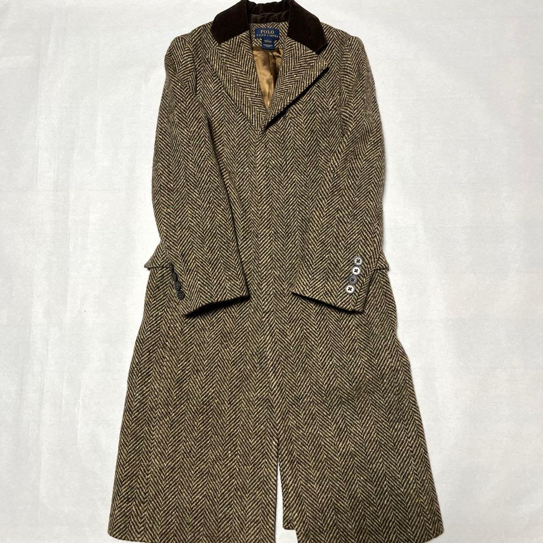 希少 PoloRalphLauren ポロラルフローレン ツイードコート 130