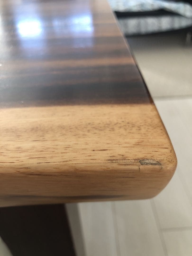 希少 一枚板　モンキーポッド　ダイニングテーブル　脚なし　木製