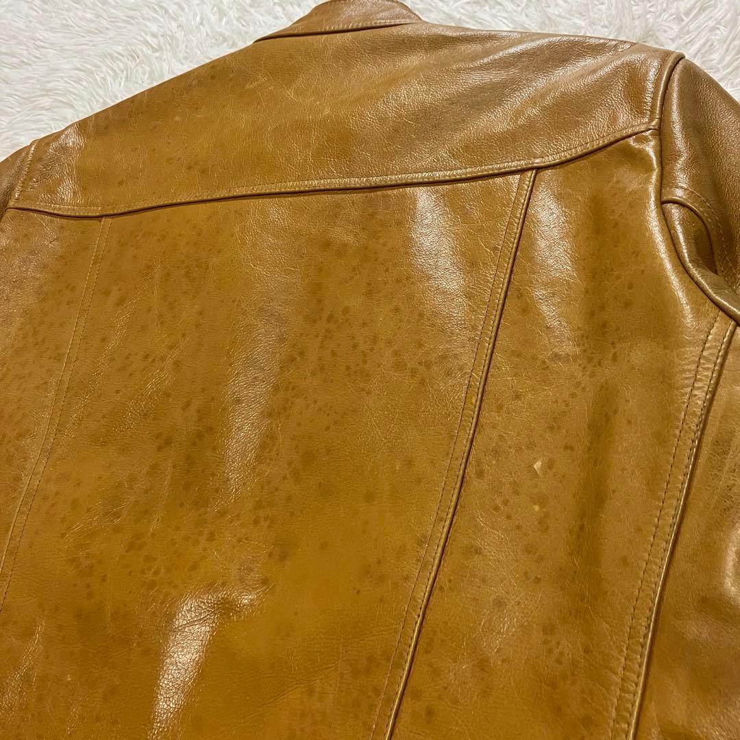 UNIQLO ユニクロ オールドユニクロ レザージャケット ブラウン 牛革 XL