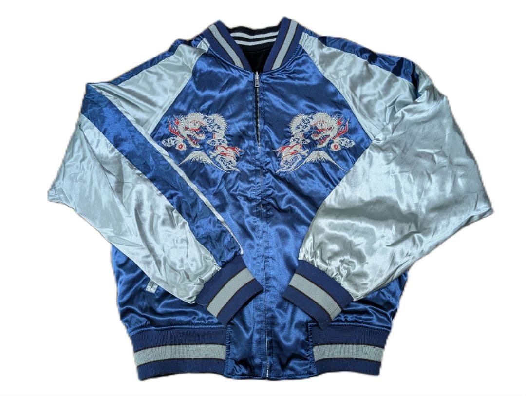 日本製 別珍 リバーシブル スカジャン ヴィンテージ 東洋 ホシヒメ 龍